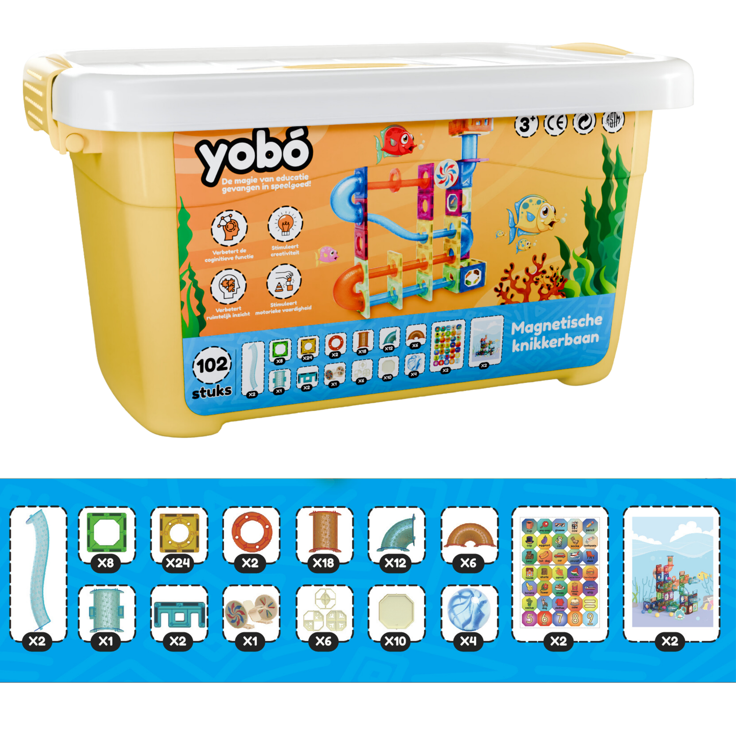 Yobó knikkerbaan 102 - BINNENKORT BESCHIKBAAR