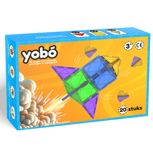 Yobó original 20: Educatief Magnetisch Speelgoed
